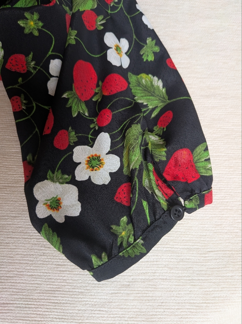 Zara Black Strawberry & Floral Romper - Picture 9 of 10